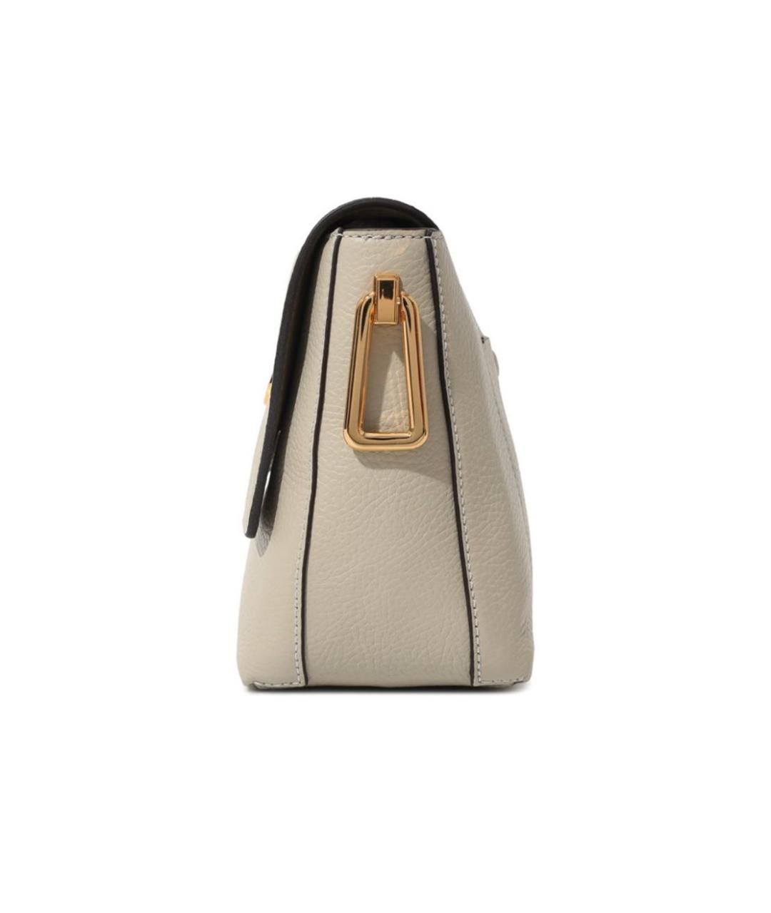 COCCINELLE Бежевая кожаная сумка через плечо, фото 2