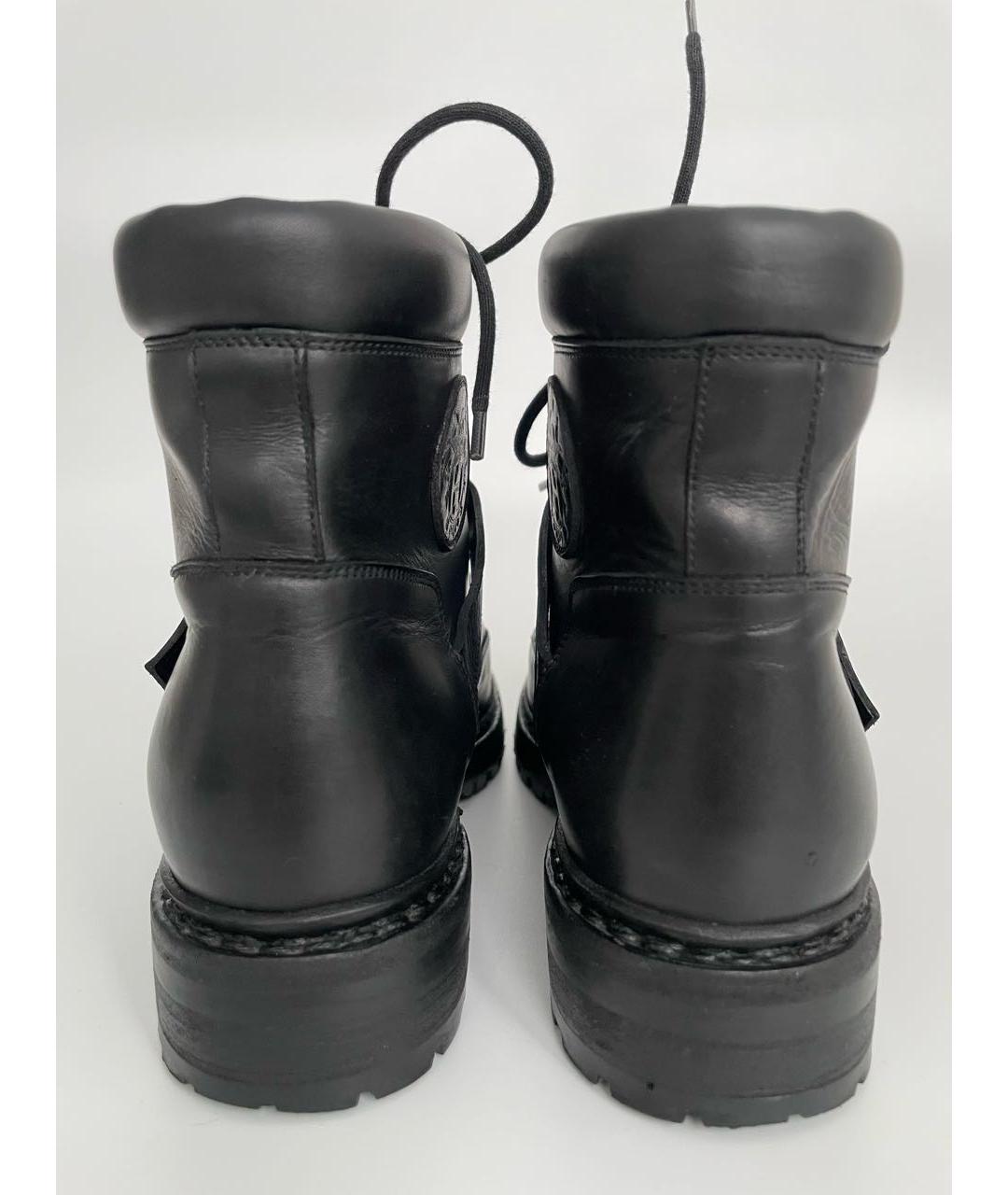 HERMES Черные кожаные ботинки, фото 7