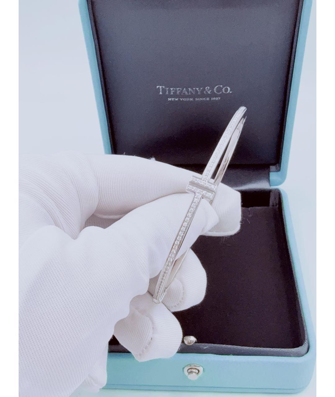 TIFFANY&CO Серебрянный браслет из белого золота, фото 5