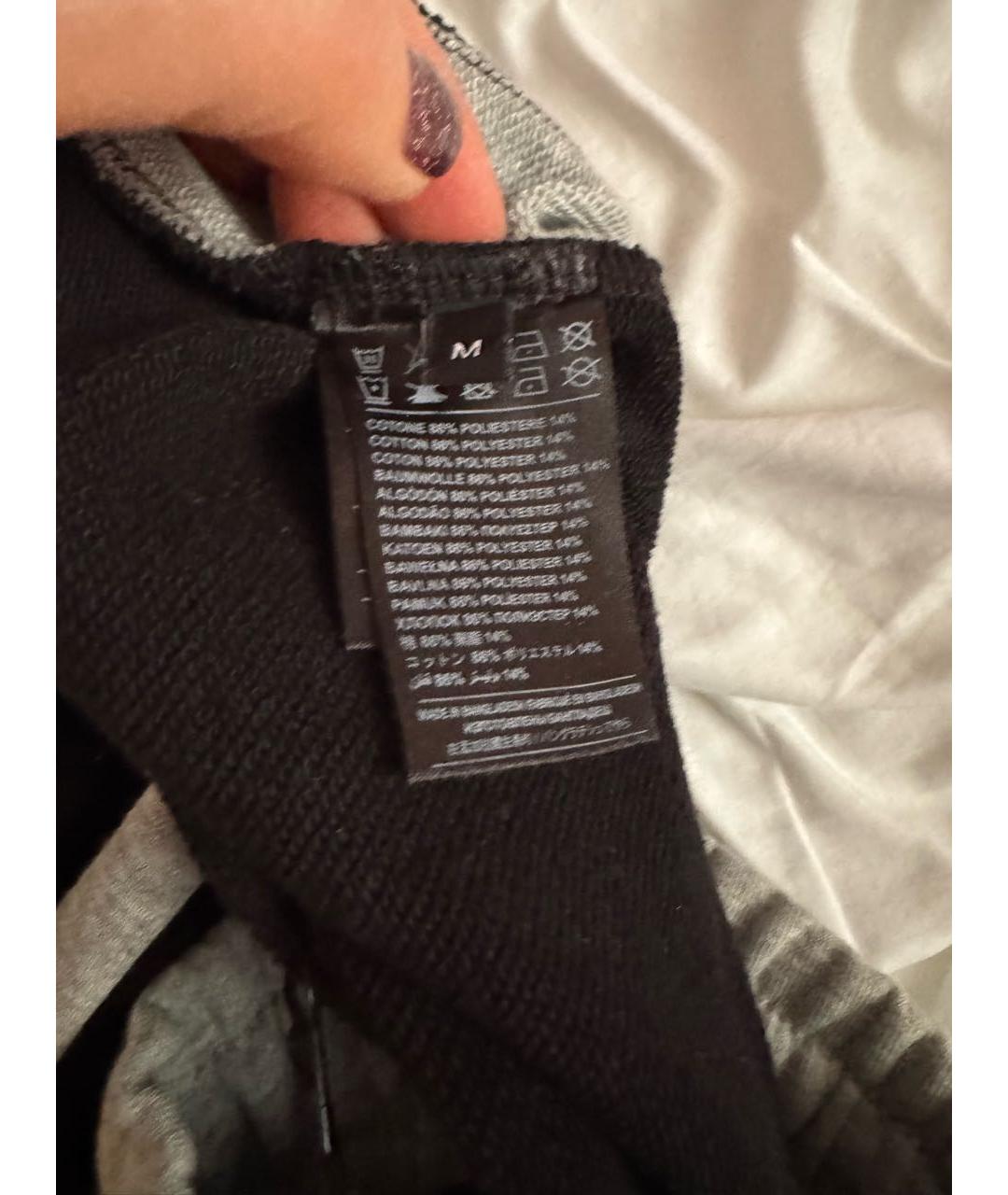 JOHN RICHMOND Серые хлопко-эластановые спортивные брюки и шорты, фото 4