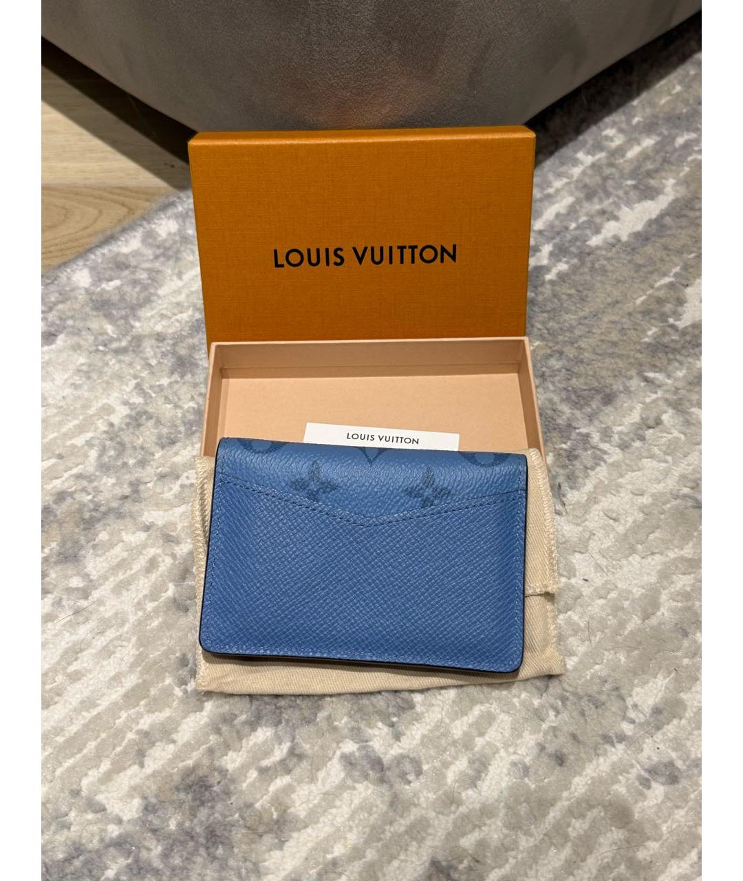 LOUIS VUITTON Голубой кошелек, фото 4