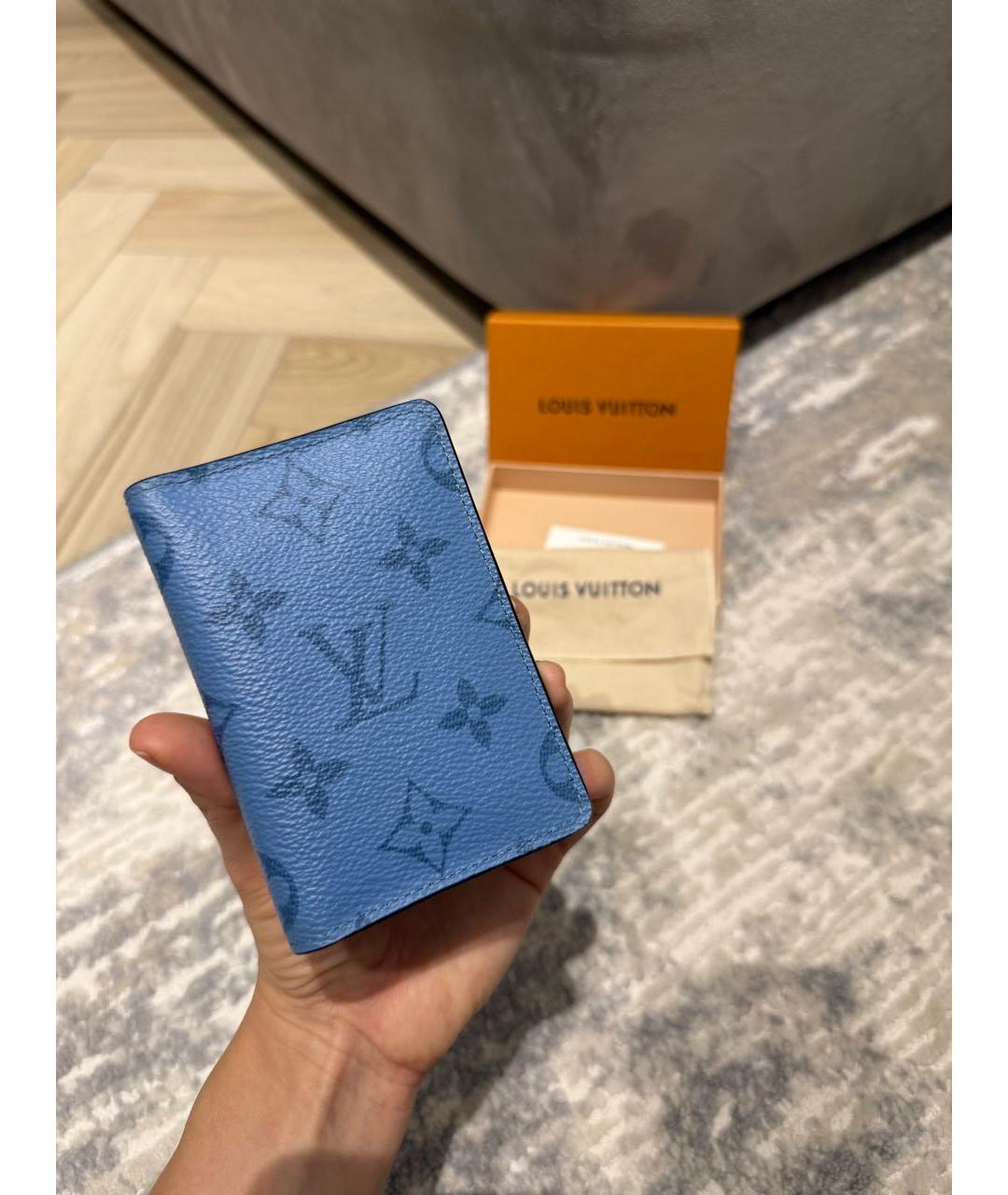 LOUIS VUITTON Голубой кошелек, фото 3