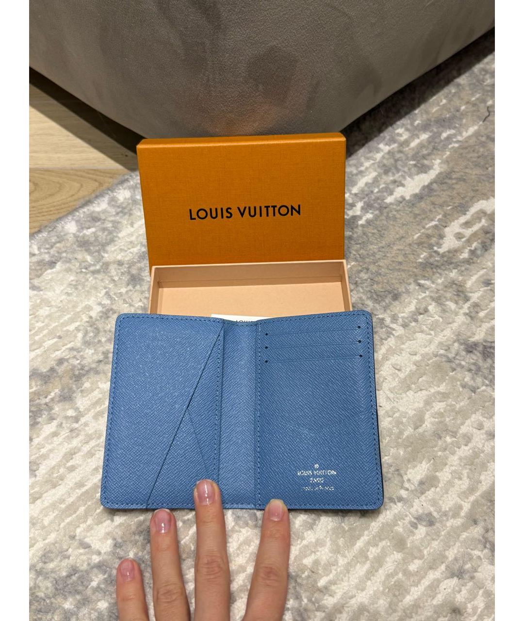 LOUIS VUITTON Голубой кошелек, фото 2