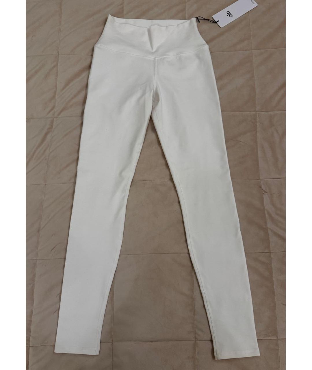 ALO YOGA Белые леггинсы и велосипедки, фото 7