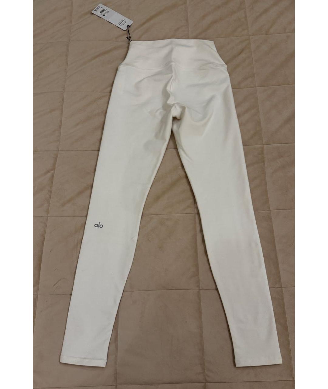 ALO YOGA Белые леггинсы и велосипедки, фото 2