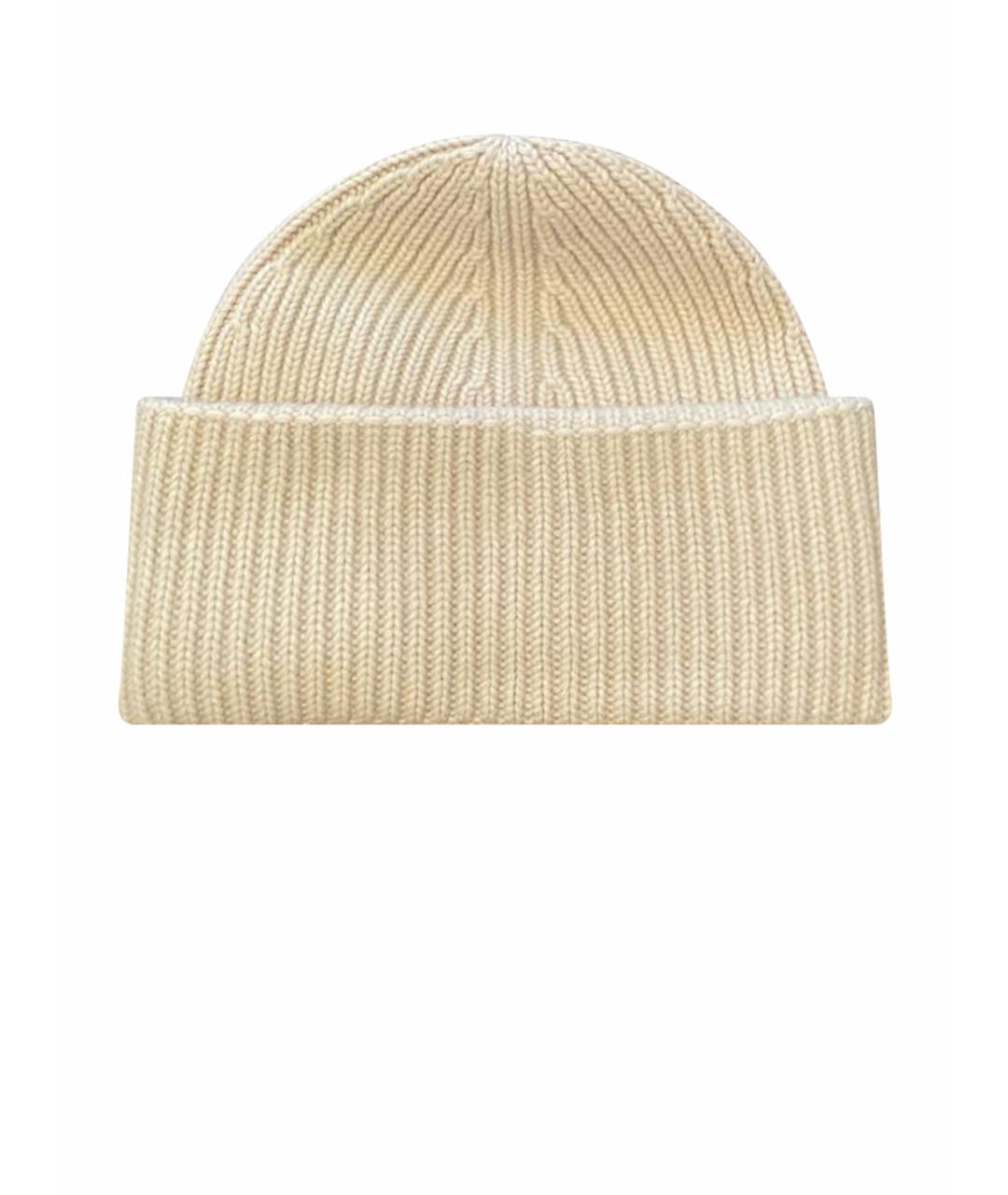 FABIANA FILIPPI Бежевая шерстяная шапка, фото 1