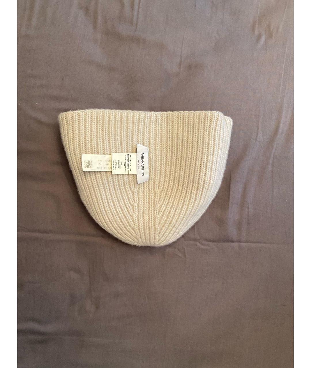 FABIANA FILIPPI Бежевая шерстяная шапка, фото 2