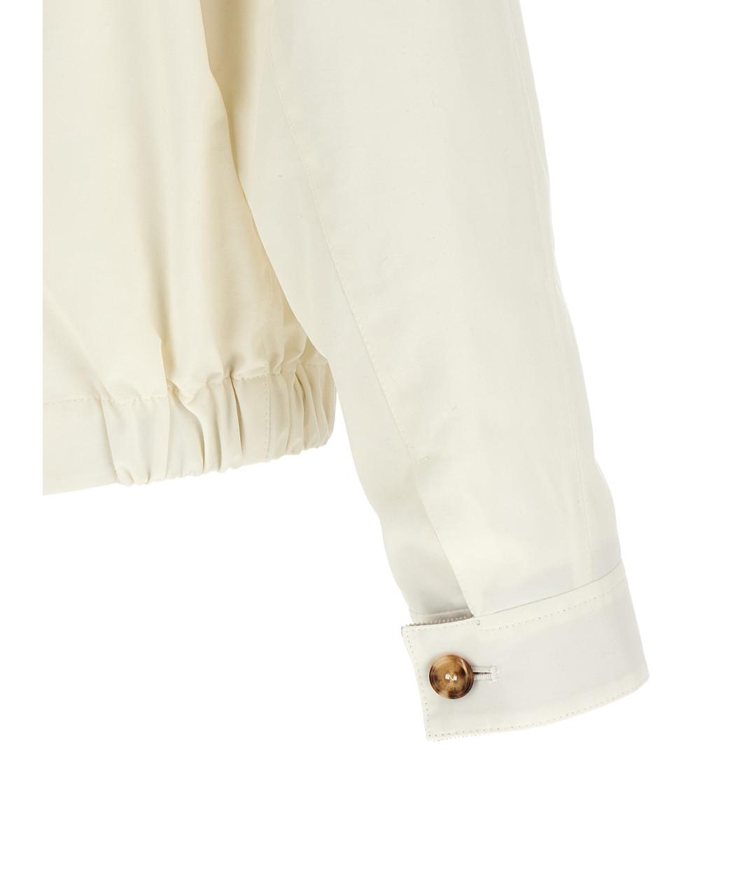 BRUNELLO CUCINELLI Белая хлопковая куртка, фото 4
