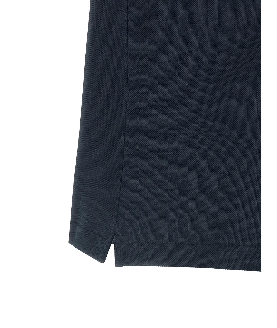 MARNI Синее хлопковое поло с коротким рукавом, фото 4