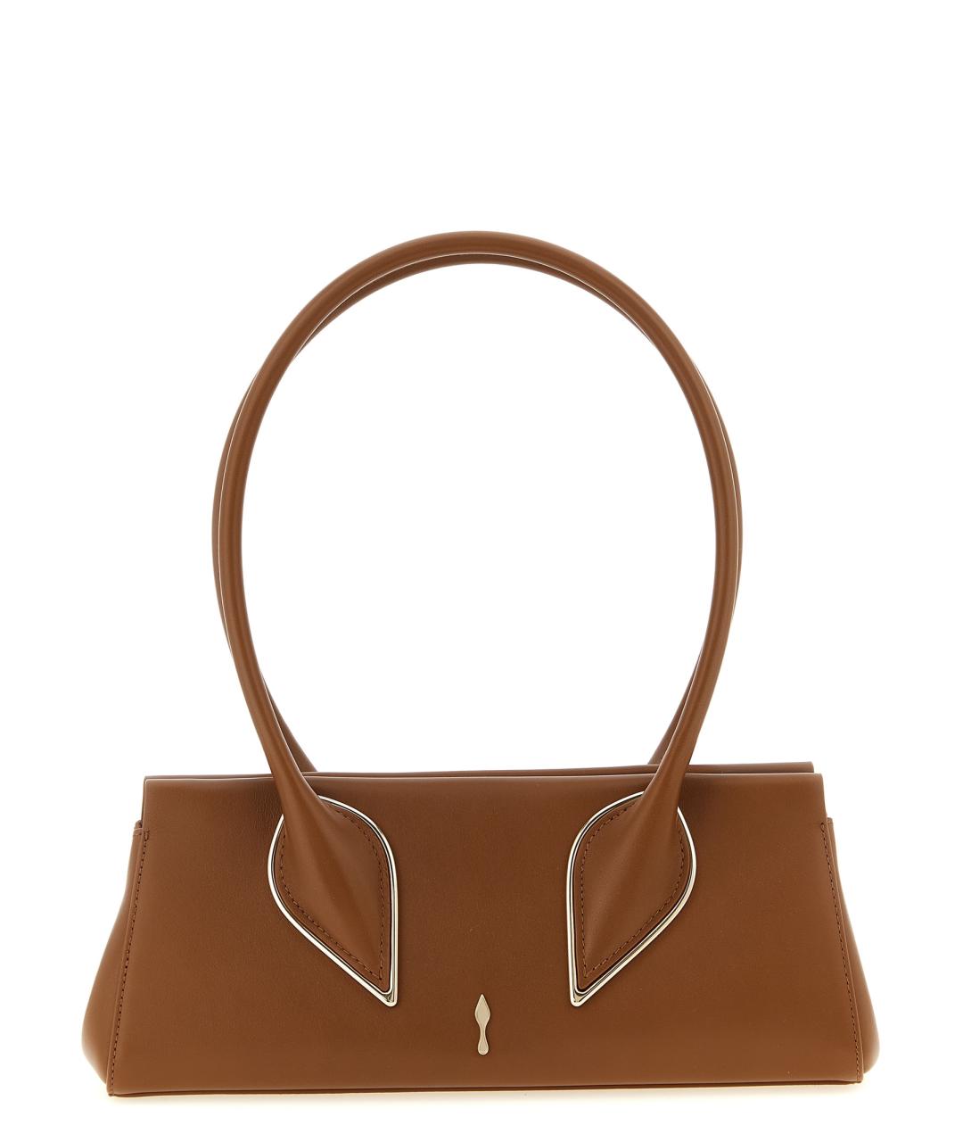 CHRISTIAN LOUBOUTIN Коричневая кожаная сумка тоут, фото 1