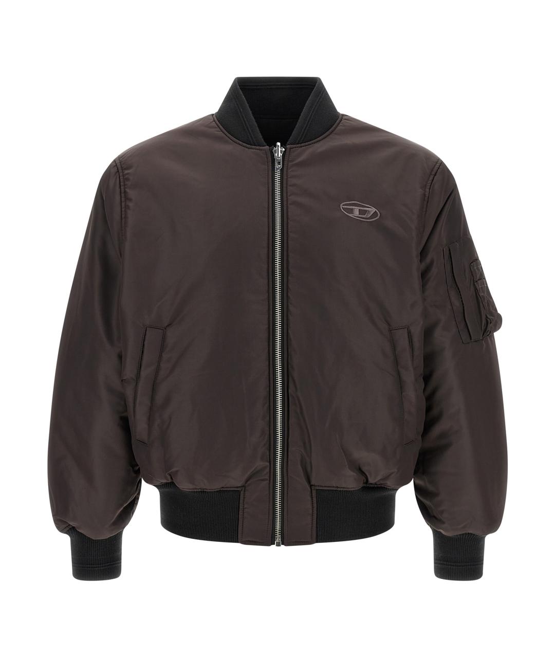 DIESEL Черная полиамидовая куртка, фото 2