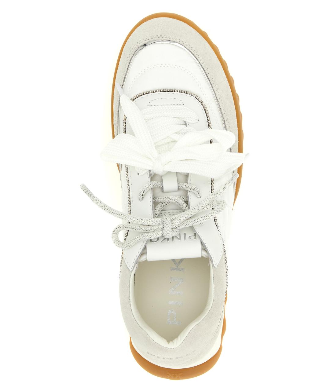 PINKO Белые замшевые кроссовки, фото 4