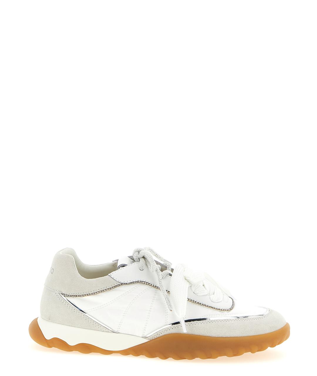 PINKO Белые замшевые кроссовки, фото 1