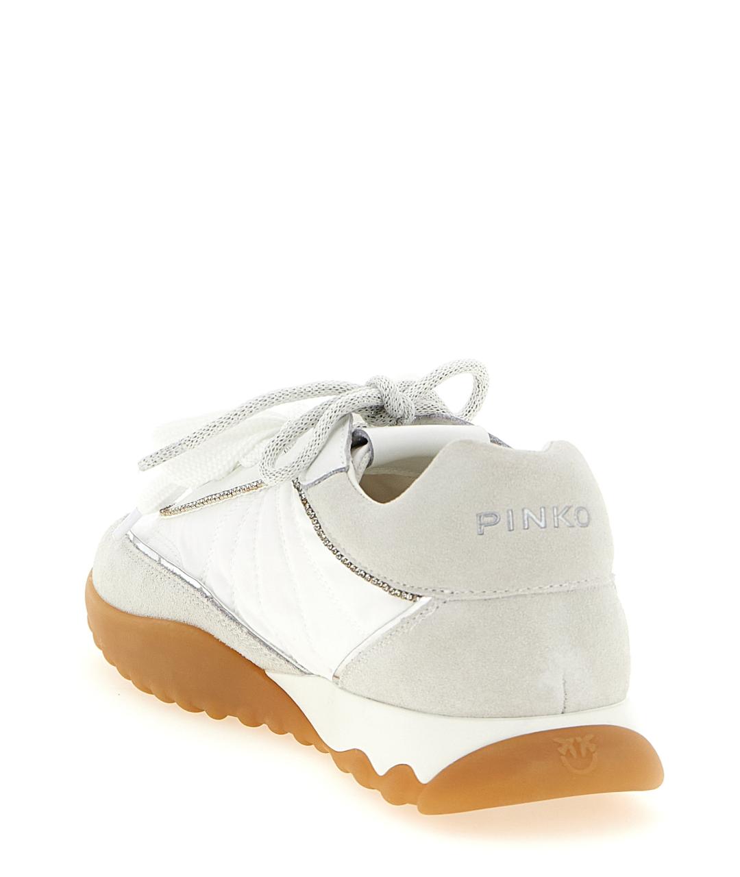 PINKO Белые замшевые кроссовки, фото 3
