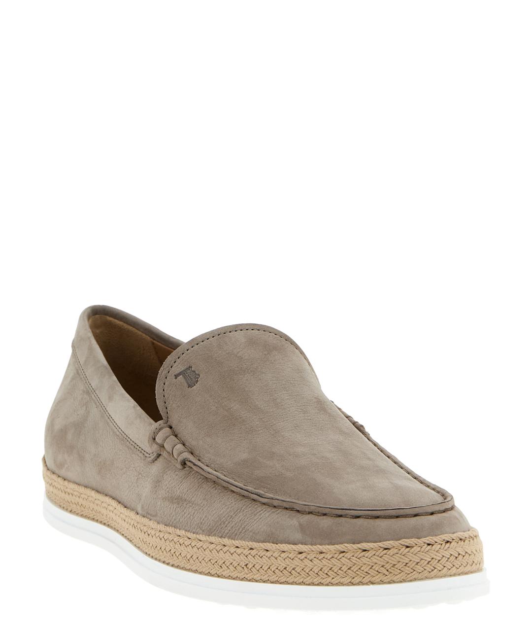 TOD'S Бежевые кожаные лоферы, фото 2