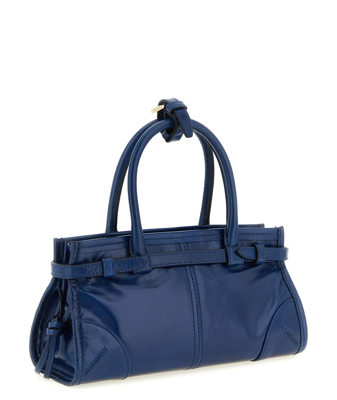 PRADA Синяя кожаная сумка тоут, фото 2