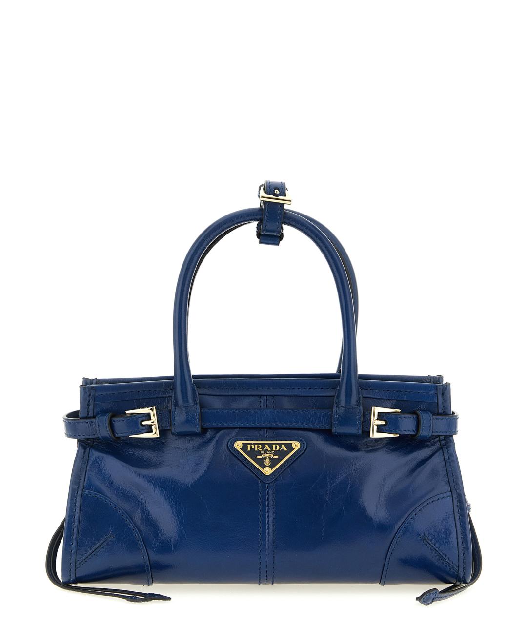 PRADA Синяя кожаная сумка тоут, фото 1