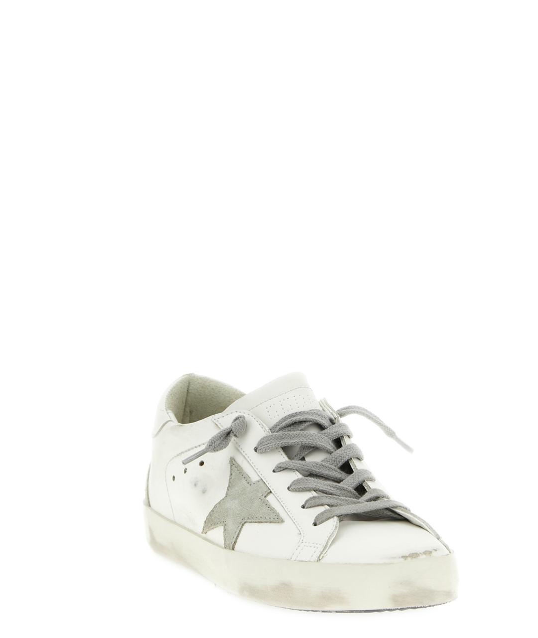 GOLDEN GOOSE DELUXE BRAND Белые кожаные кеды, фото 2