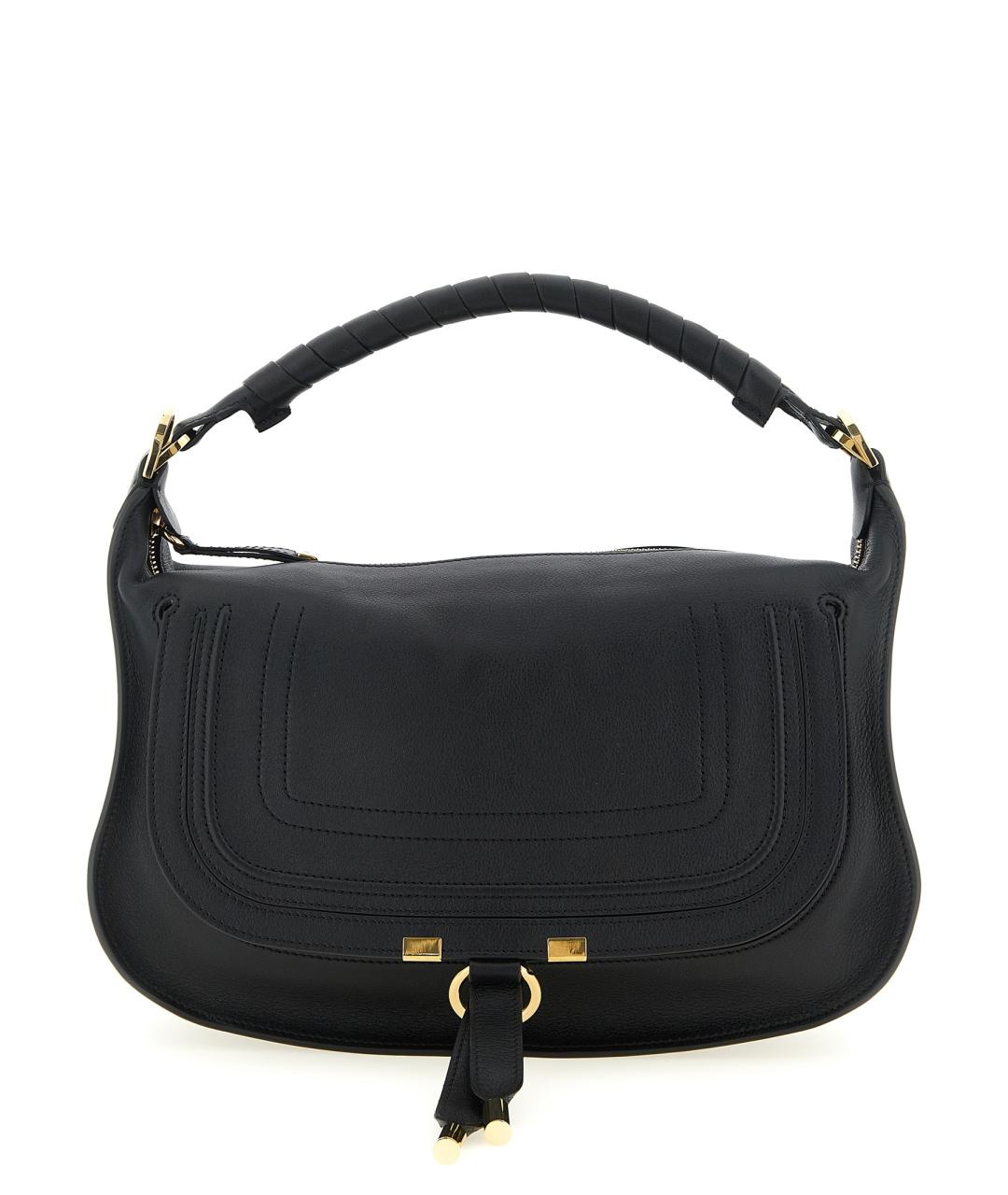 CHLOE Черная кожаная сумка через плечо, фото 1