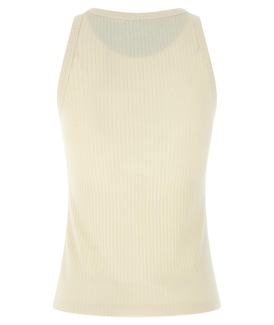 MARNI Бежевая хлопковая майка, фото 2