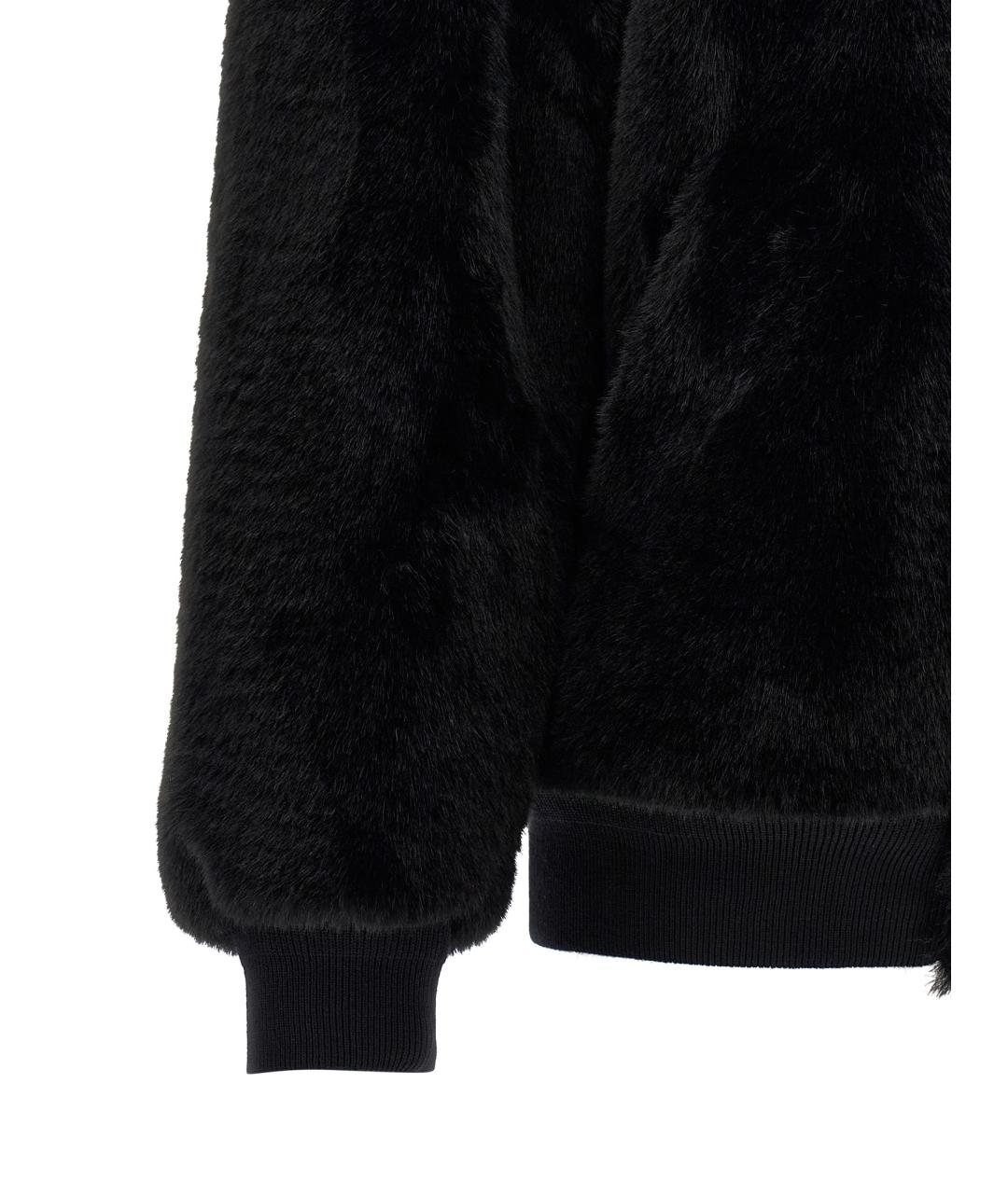 PRADA Черная полиамидовая шуба, фото 5