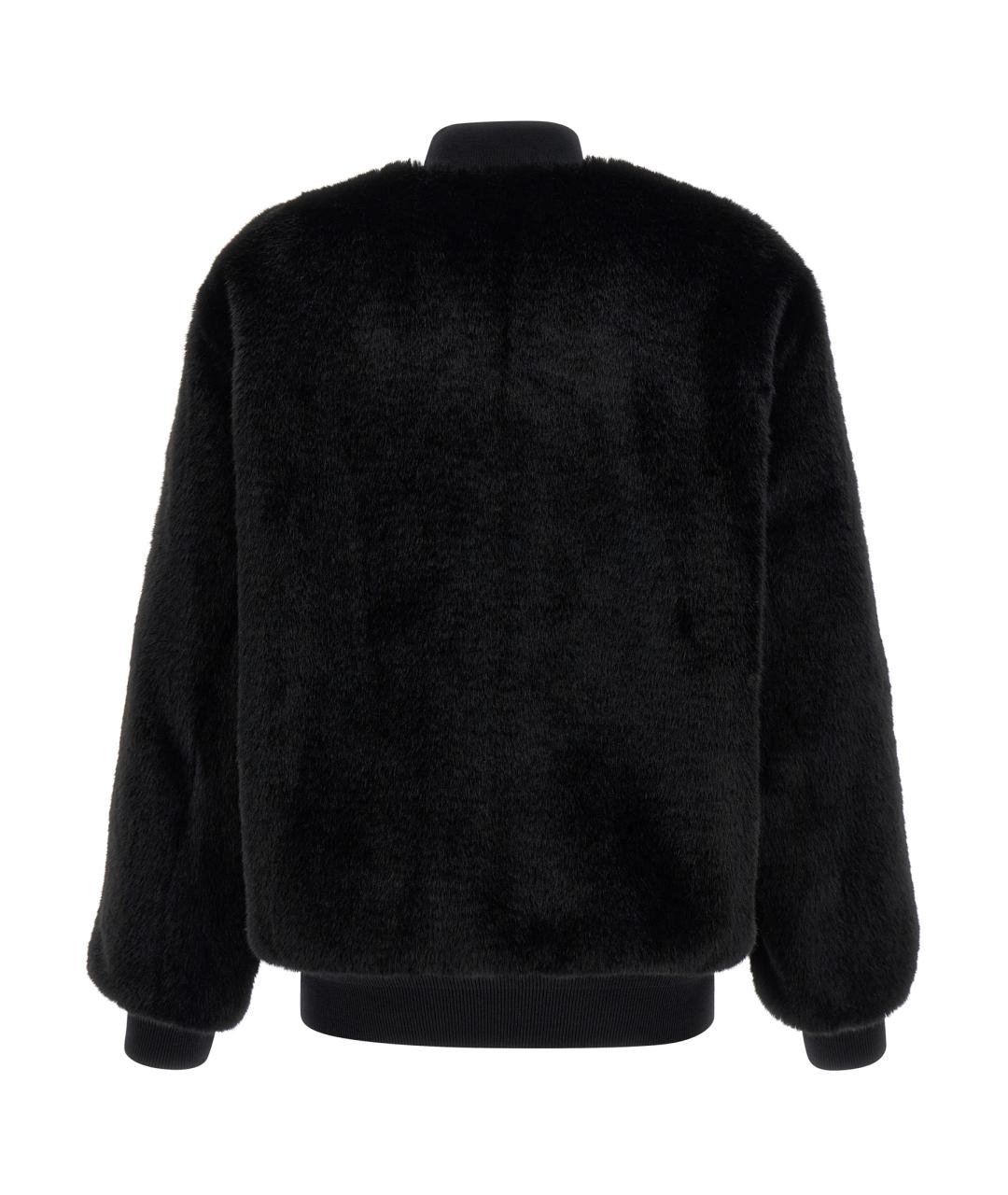 PRADA Черная полиамидовая шуба, фото 3