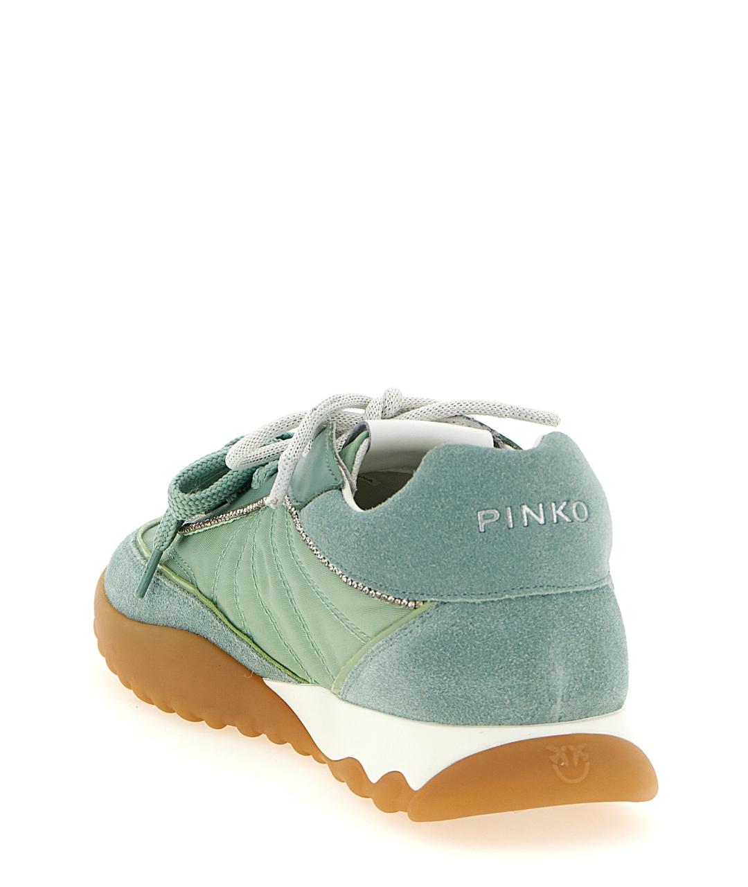 PINKO Зеленые замшевые кроссовки, фото 3