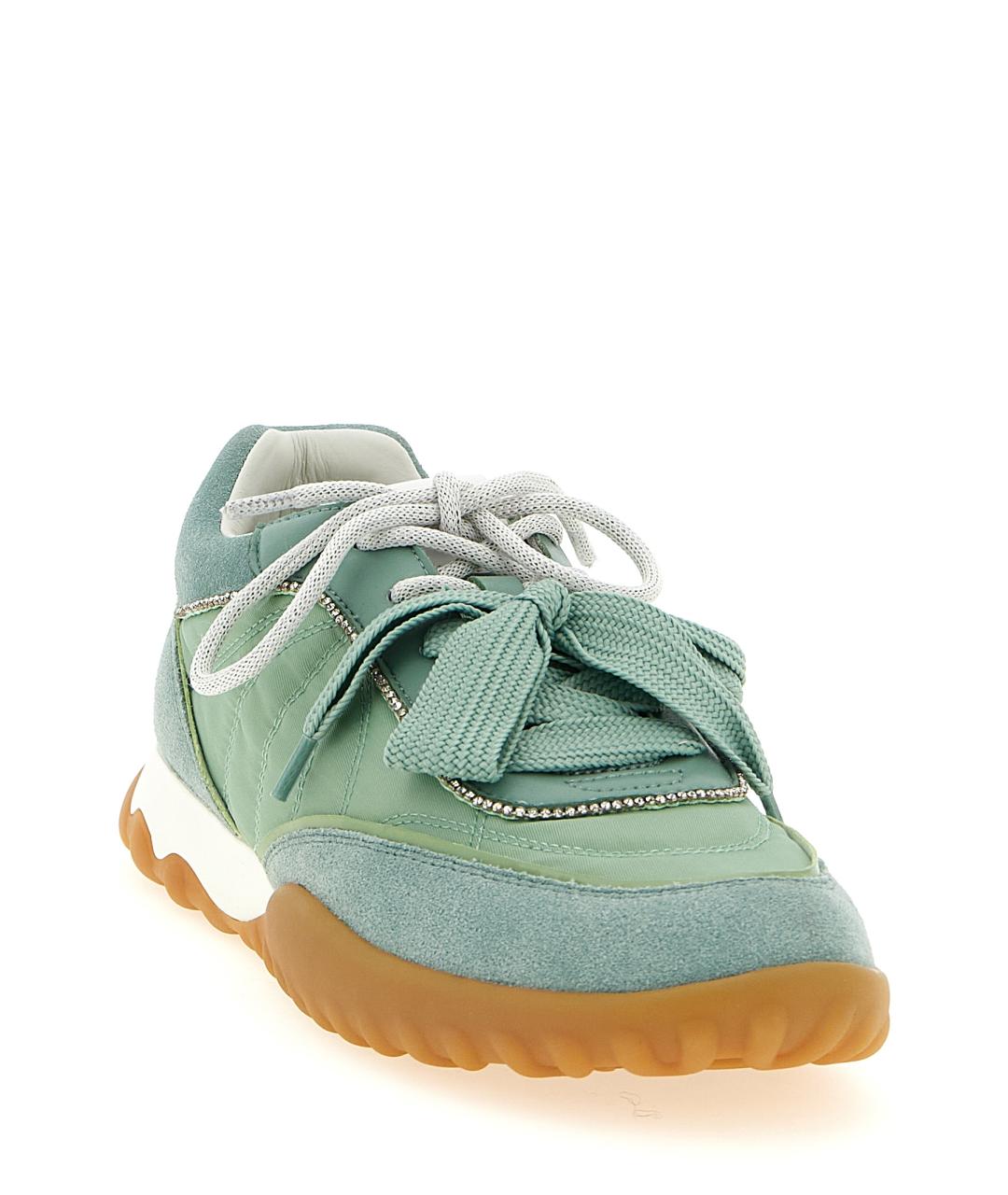 PINKO Зеленые замшевые кроссовки, фото 2