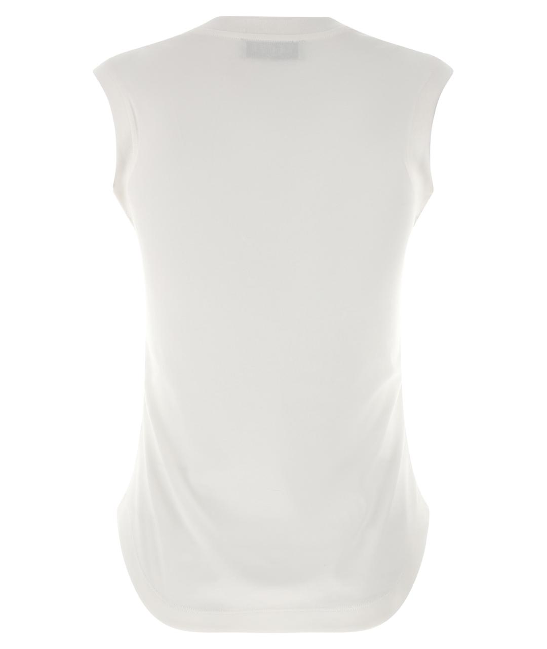 THE ATTICO Белая хлопковая майка, фото 2