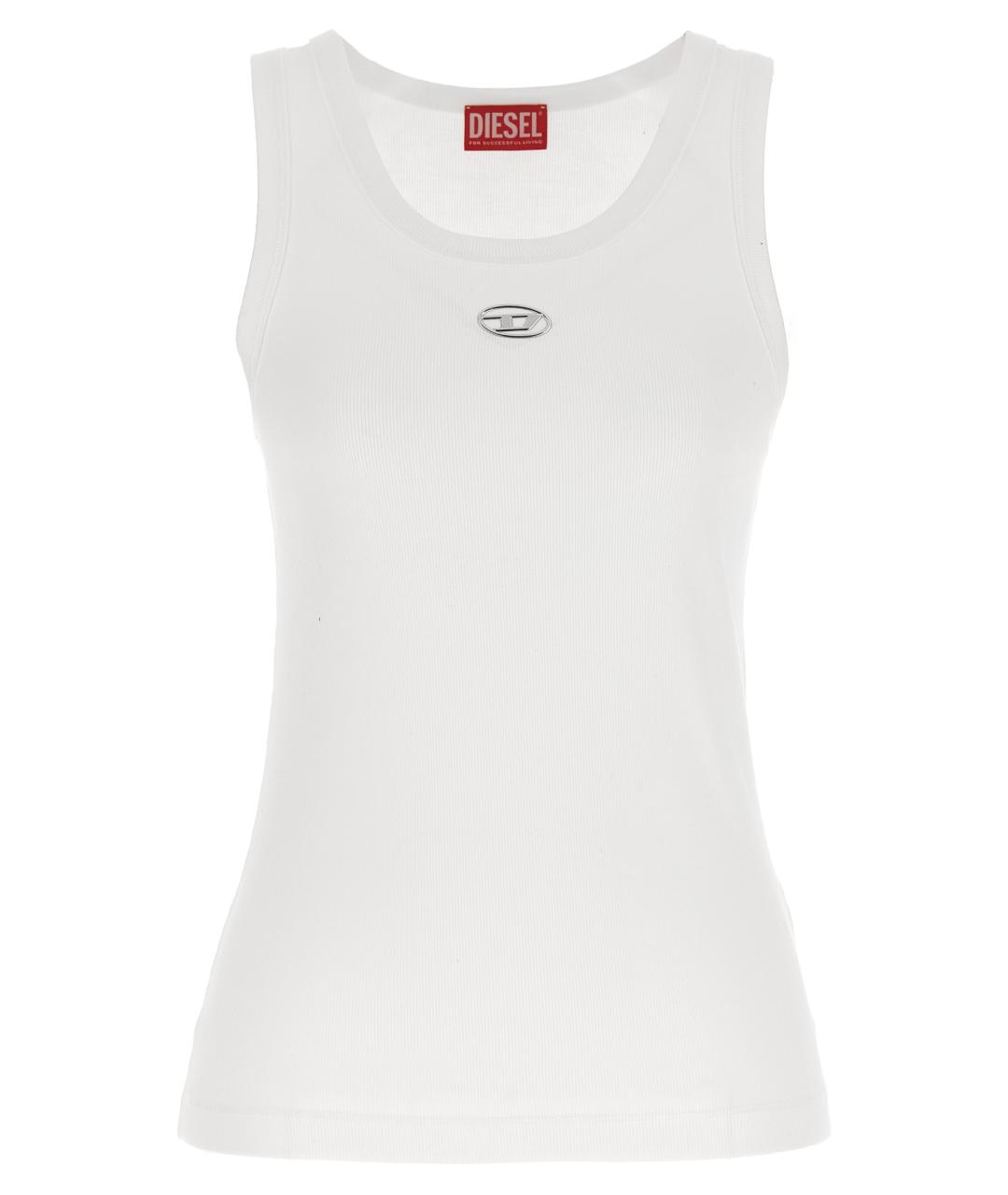 DIESEL Белая хлопковая майка, фото 1