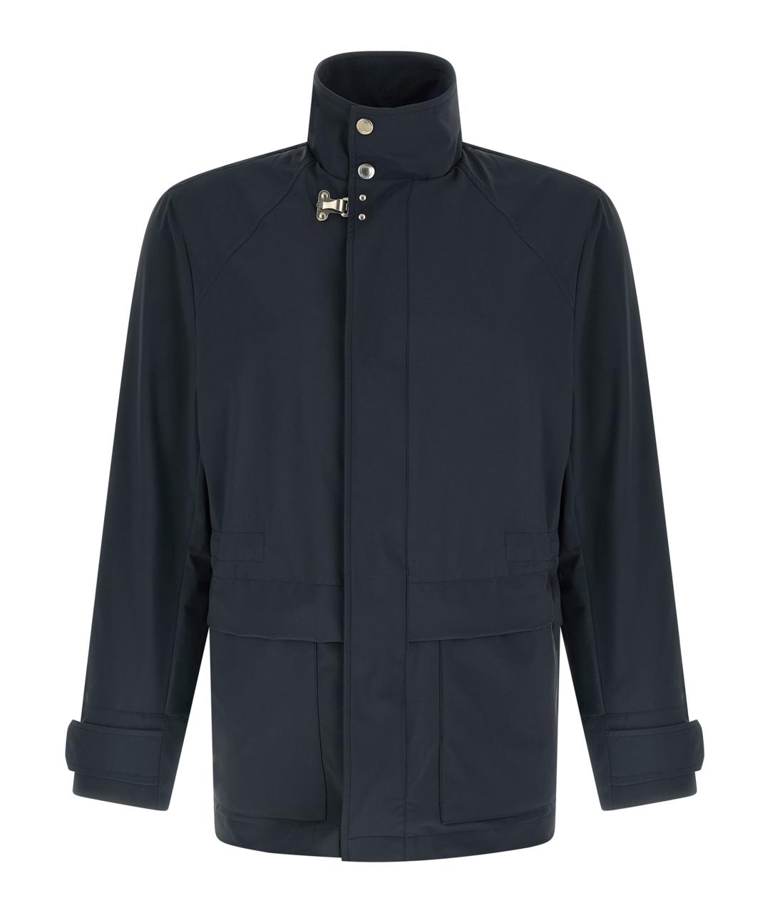 BRUNELLO CUCINELLI Темно-синяя полиамидовая куртка, фото 1