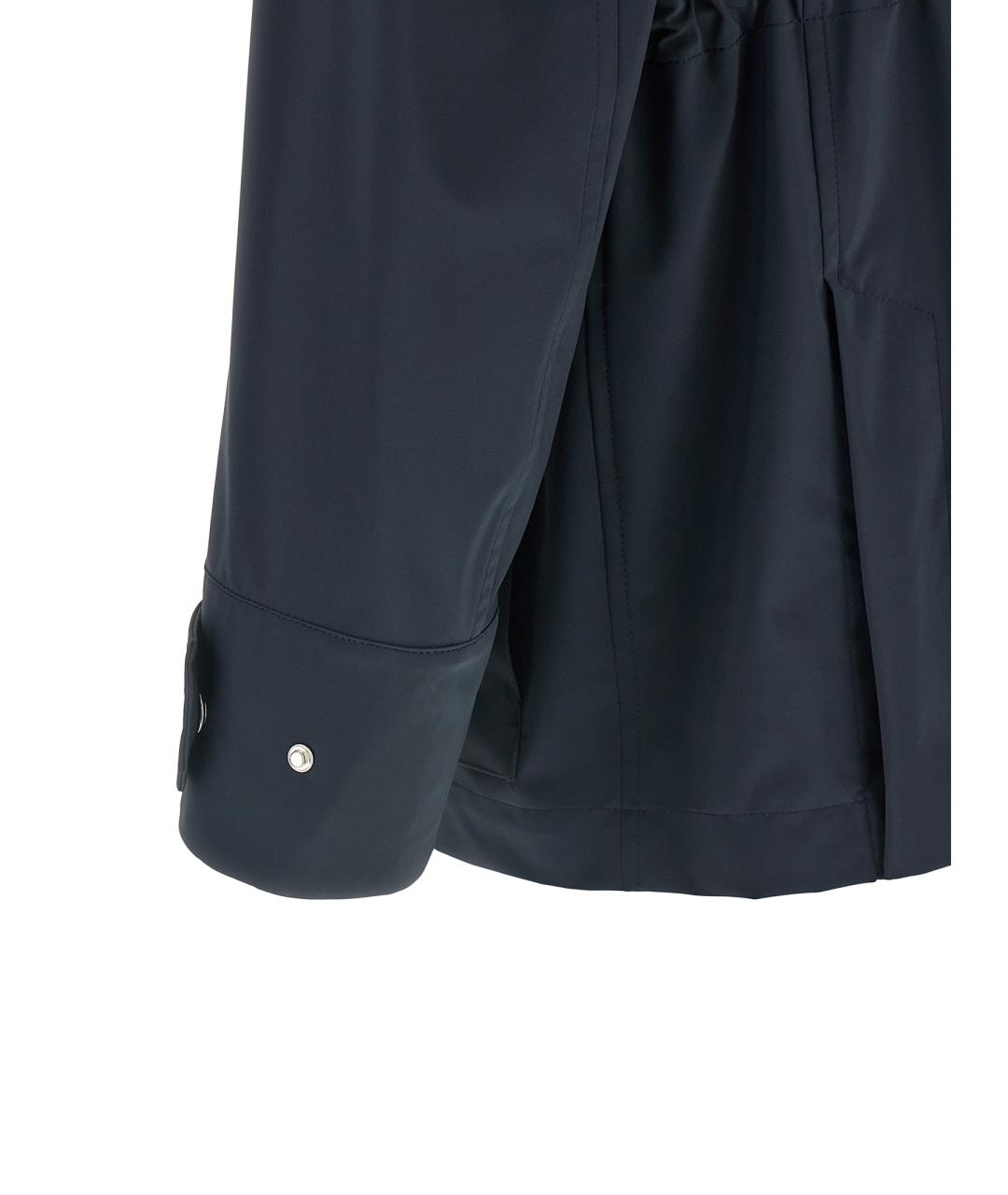 BRUNELLO CUCINELLI Темно-синяя полиамидовая куртка, фото 4