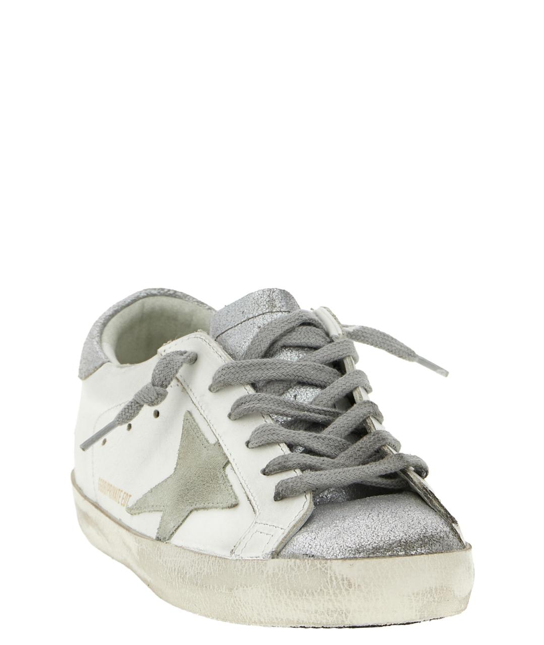 GOLDEN GOOSE DELUXE BRAND Белые кожаные кеды, фото 2