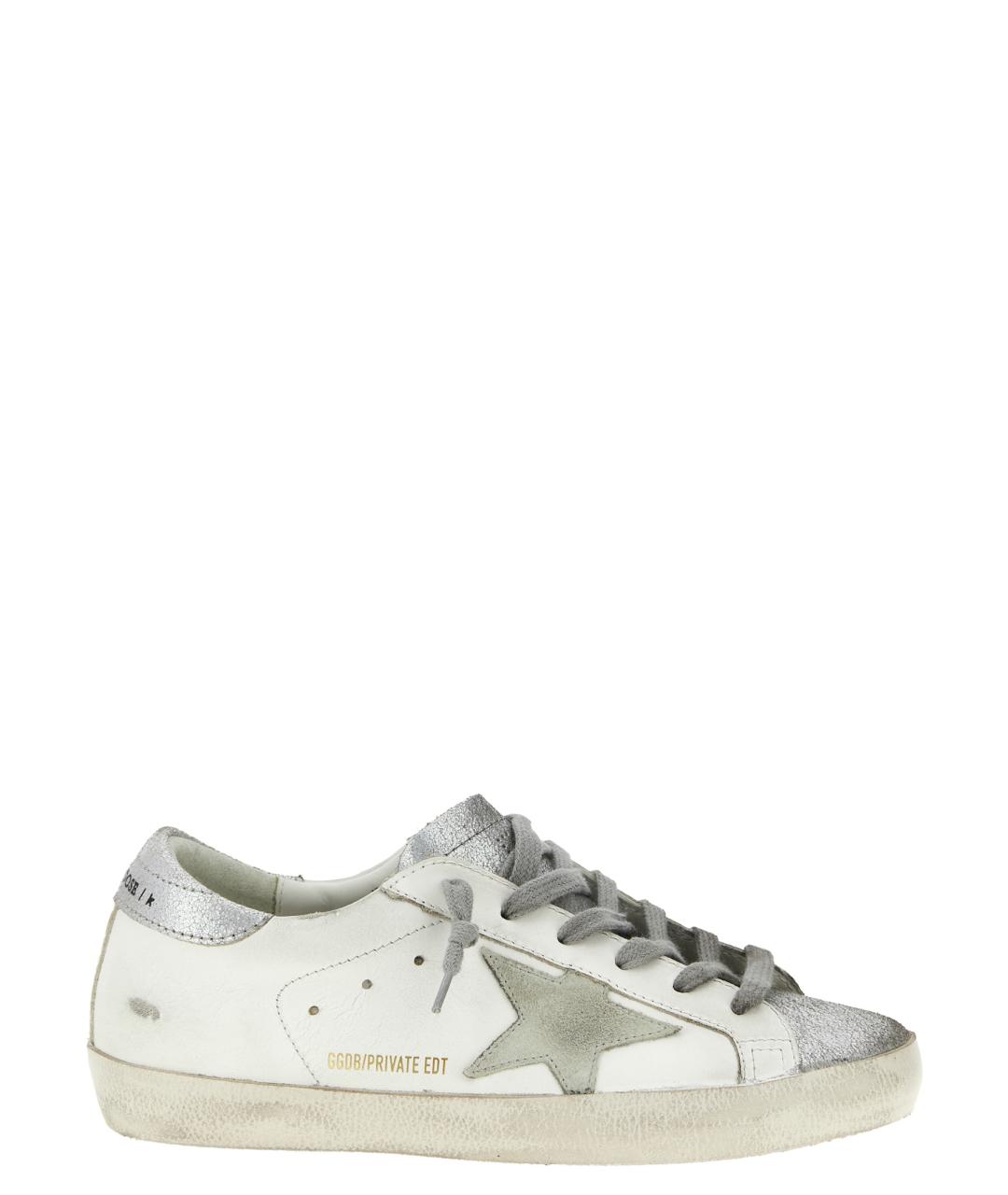 GOLDEN GOOSE DELUXE BRAND Белые кожаные кеды, фото 1