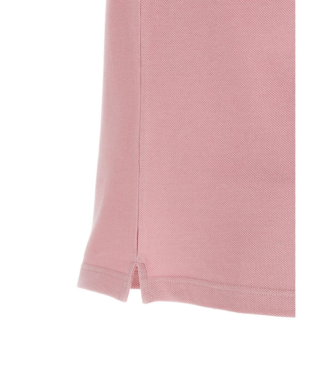 MARNI Розовое хлопковое поло с коротким рукавом, фото 4