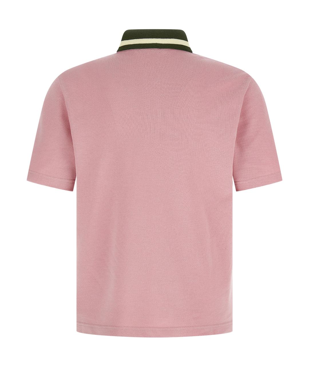 MARNI Розовое хлопковое поло с коротким рукавом, фото 2