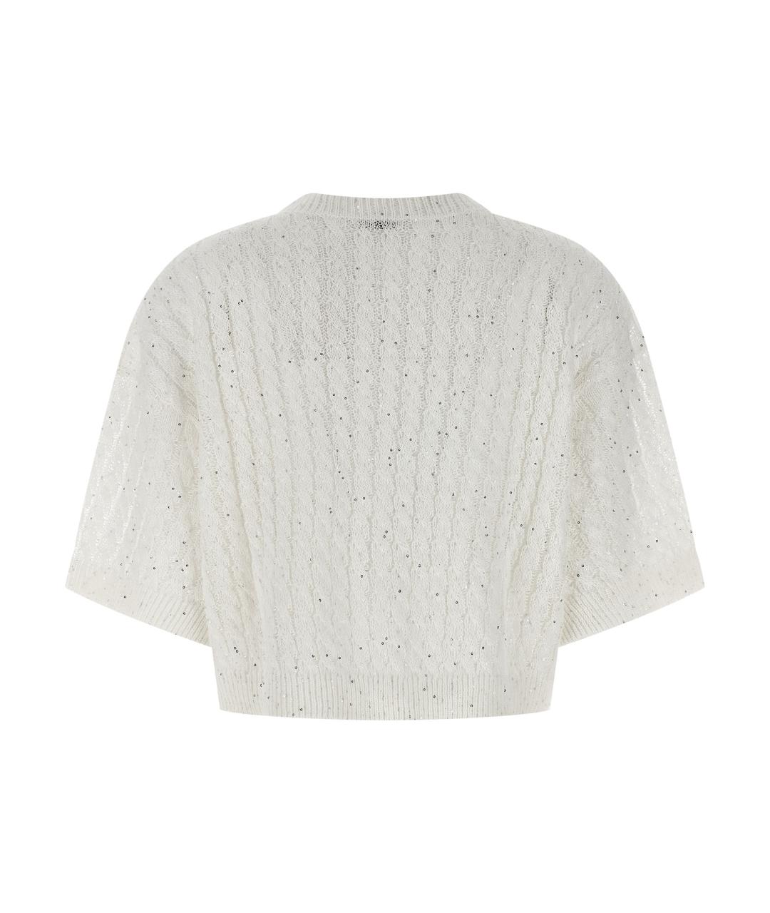 BRUNELLO CUCINELLI Белый льняной кардиган, фото 2