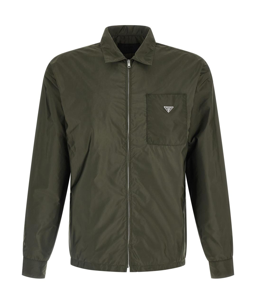 PRADA Зеленая кэжуал рубашка, фото 1