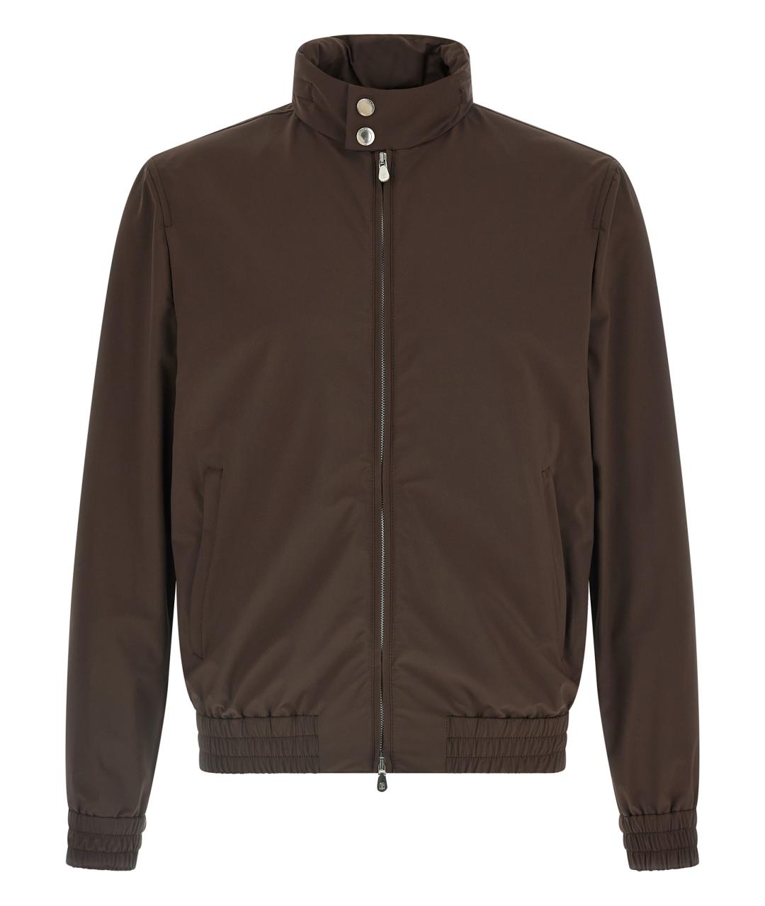 BRUNELLO CUCINELLI Коричневая полиамидовая куртка, фото 1