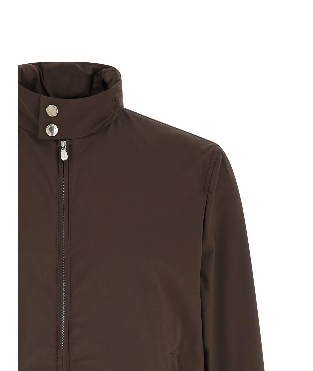 BRUNELLO CUCINELLI Коричневая полиамидовая куртка, фото 3