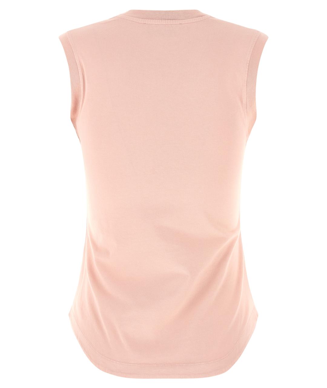 THE ATTICO Розовая хлопковая майка, фото 2