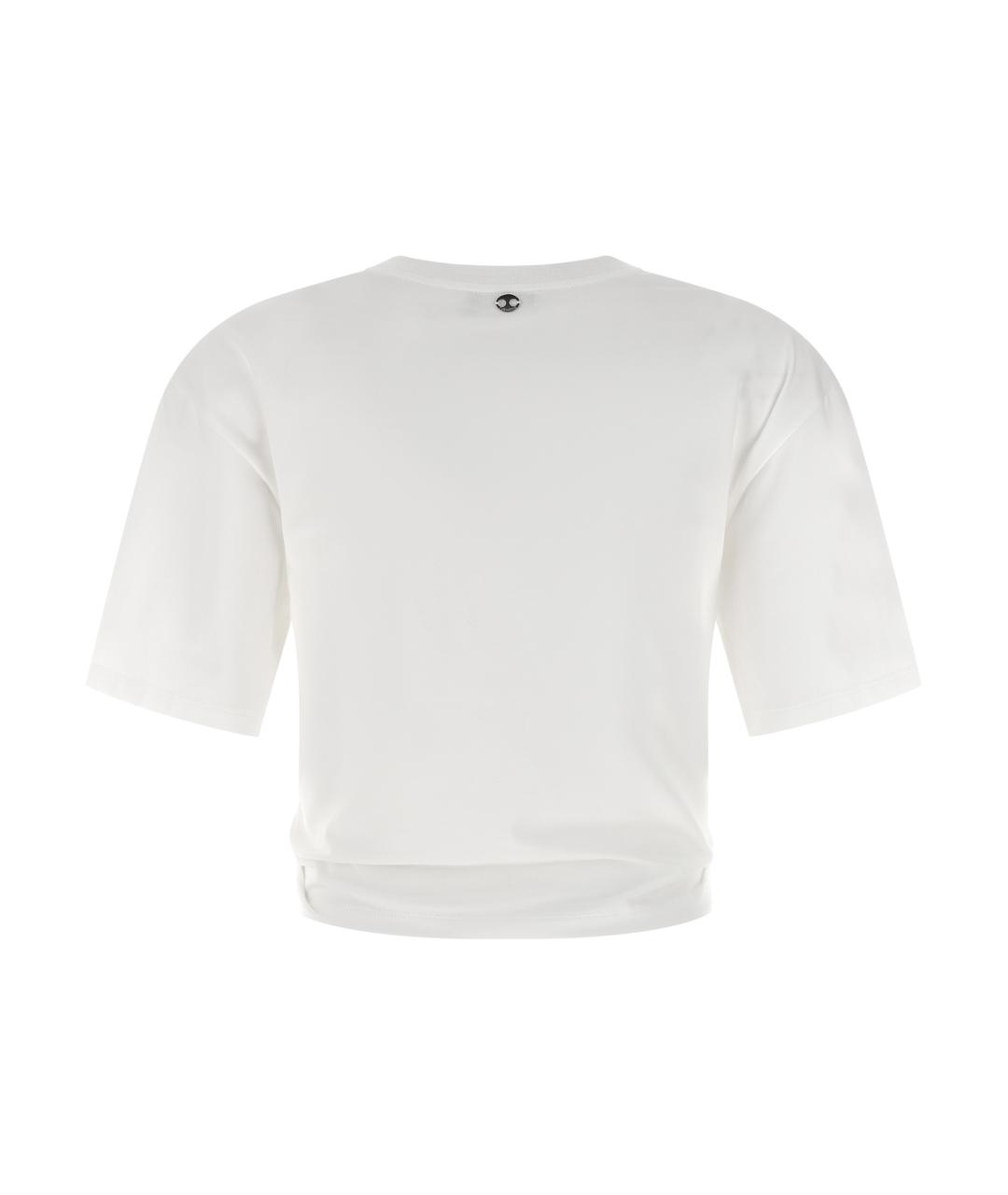 PACO RABANNE Белая хлопковая футболка, фото 2