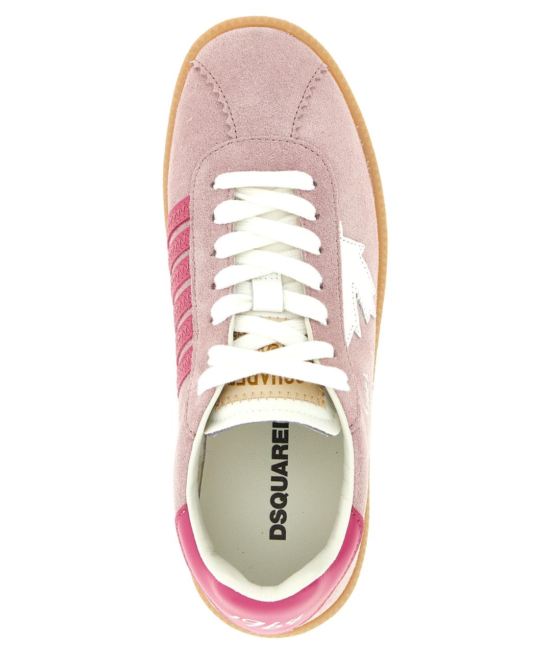 DSQUARED2 Розовые замшевые кеды, фото 5