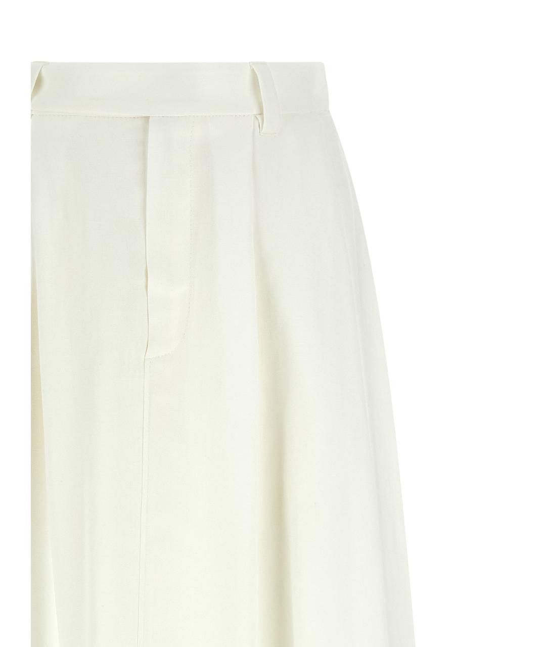 BRUNELLO CUCINELLI Белая вискозная юбка миди, фото 3