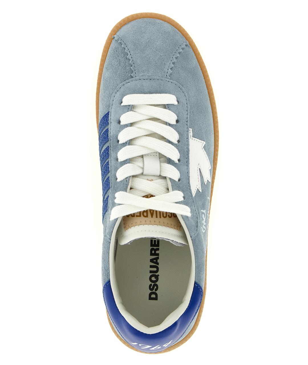 DSQUARED2 Голубые замшевые кеды, фото 5