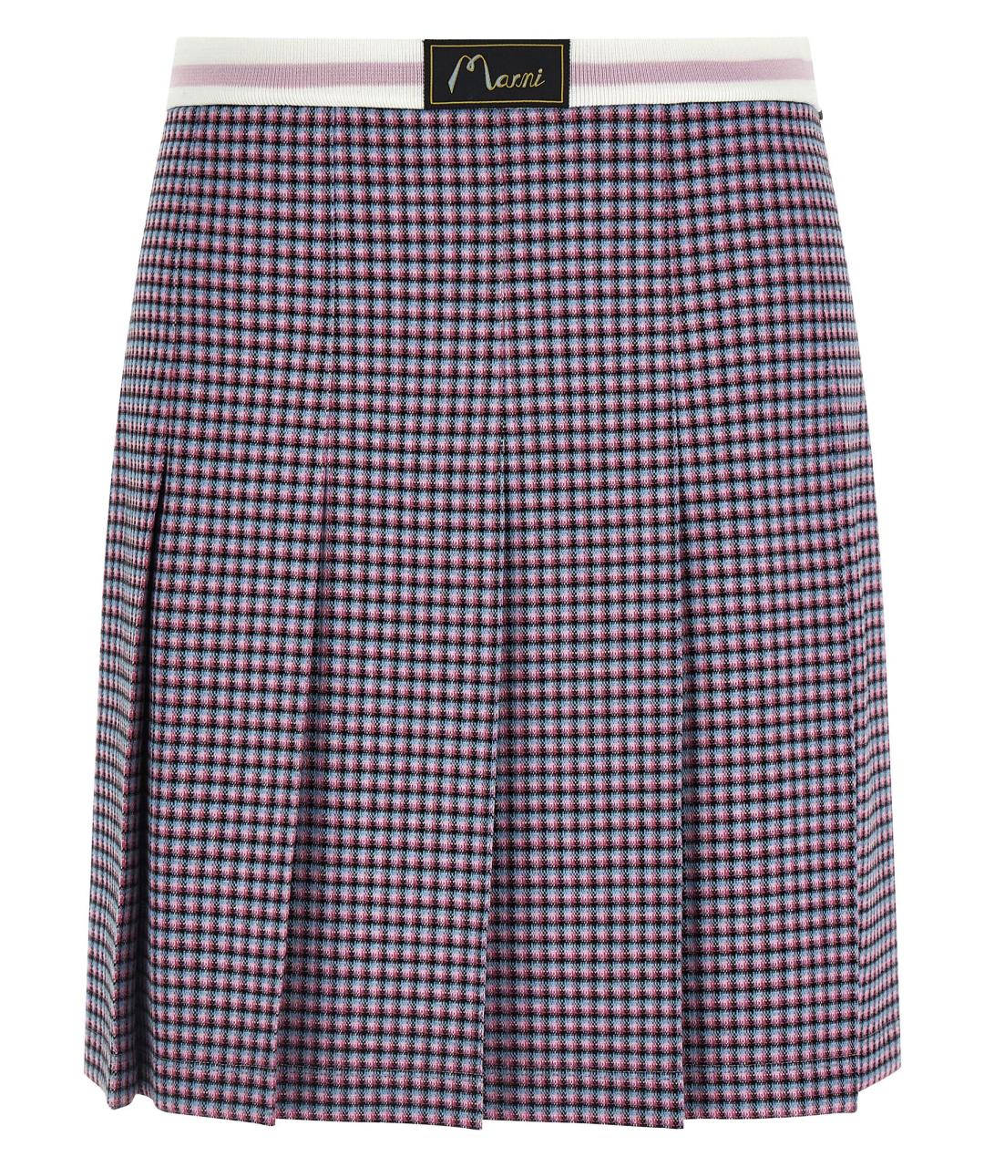 MARNI Мульти вискозная юбка мини, фото 1