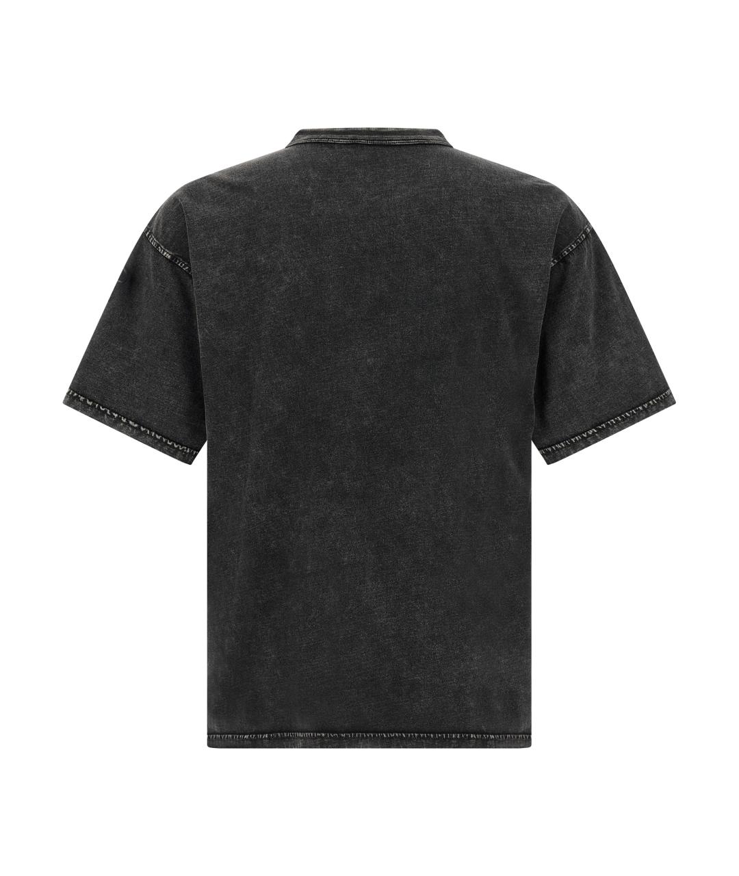 DIESEL Серая хлопковая футболка, фото 2