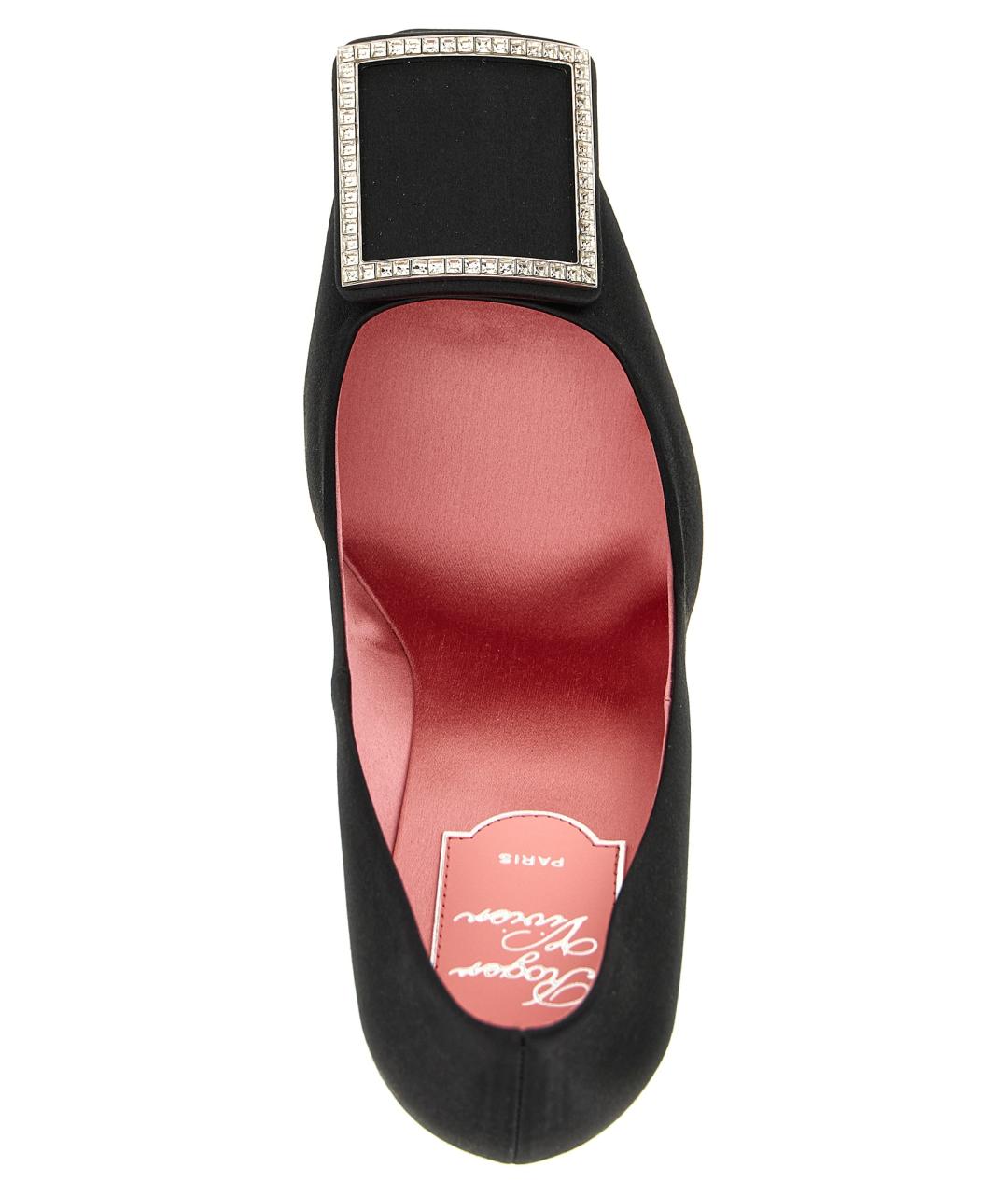 ROGER VIVIER Черные текстильные туфли, фото 4