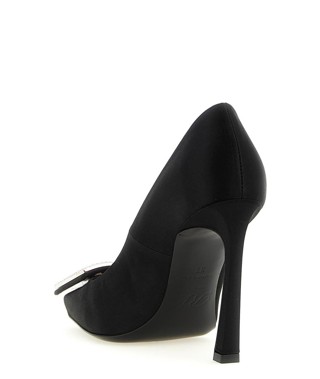 ROGER VIVIER Черные текстильные туфли, фото 3