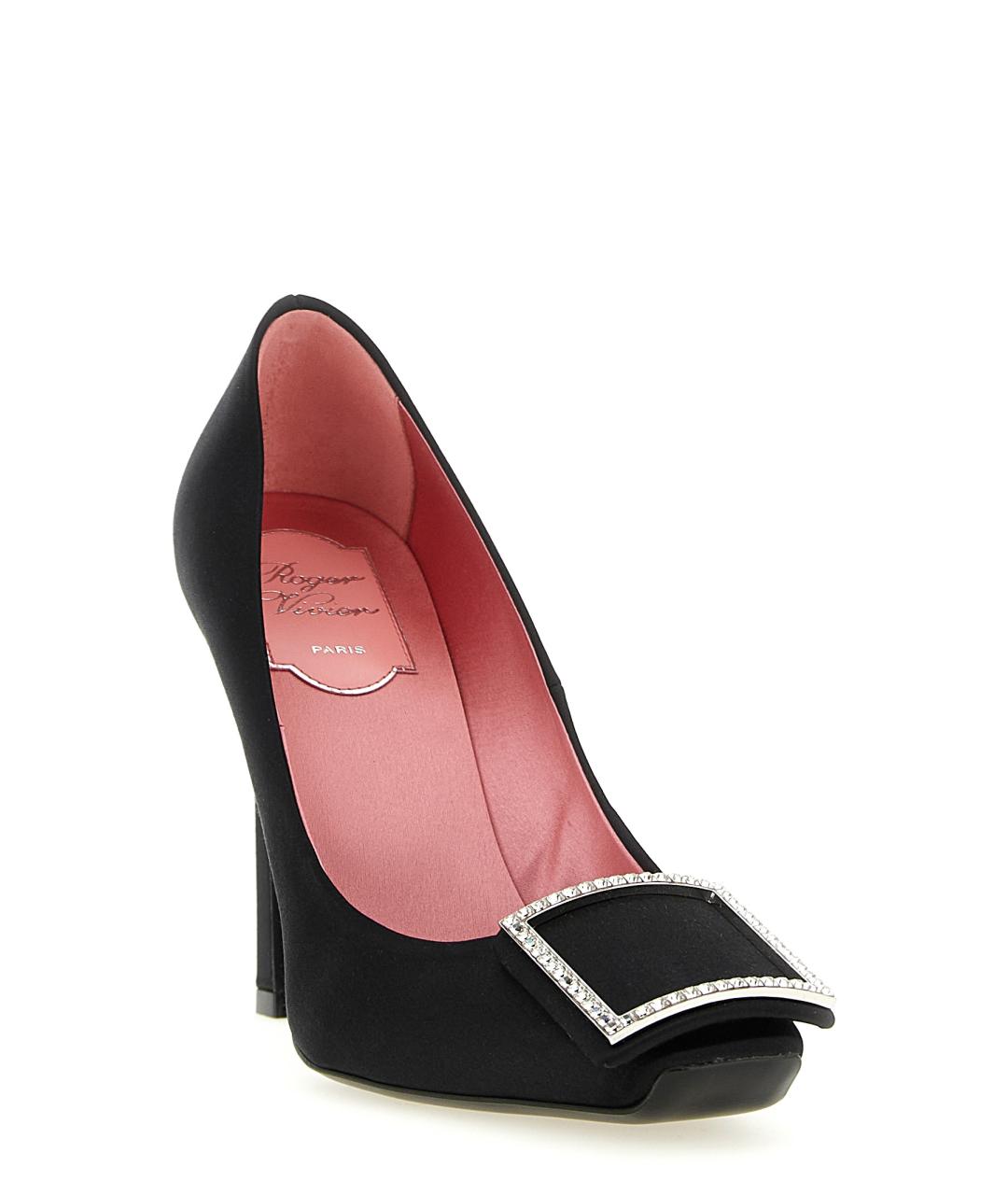 ROGER VIVIER Черные текстильные туфли, фото 2